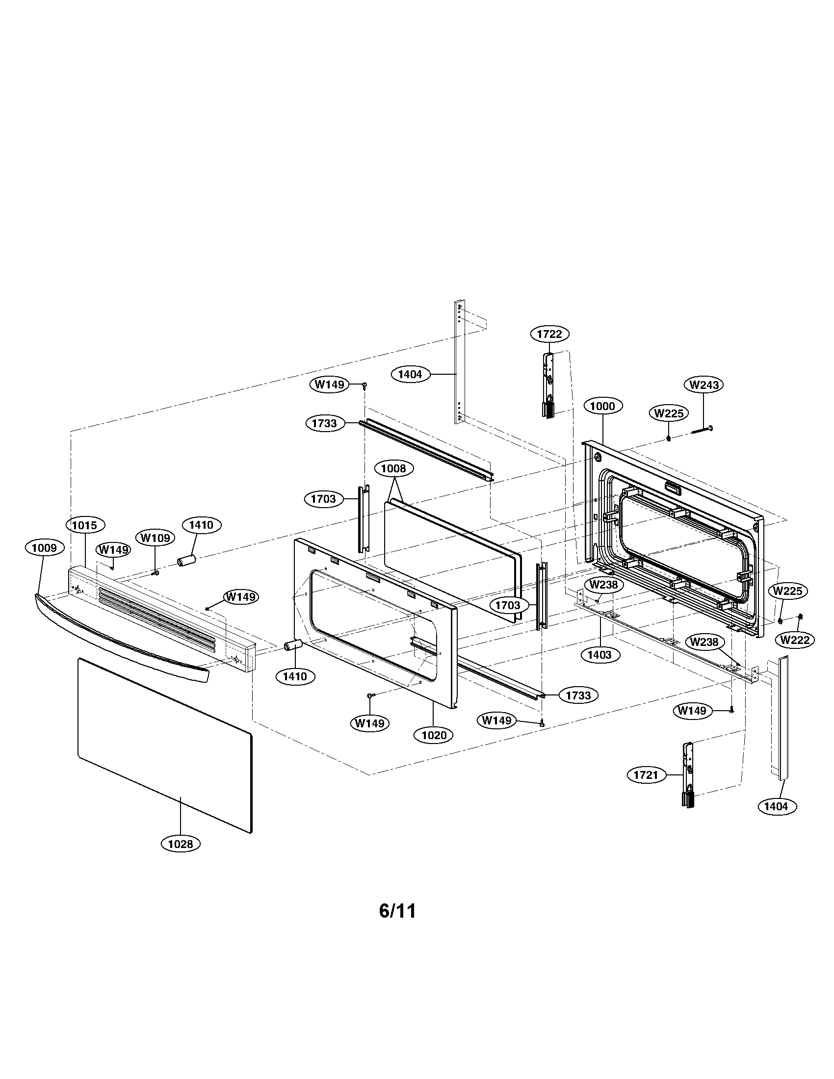Upper door parts