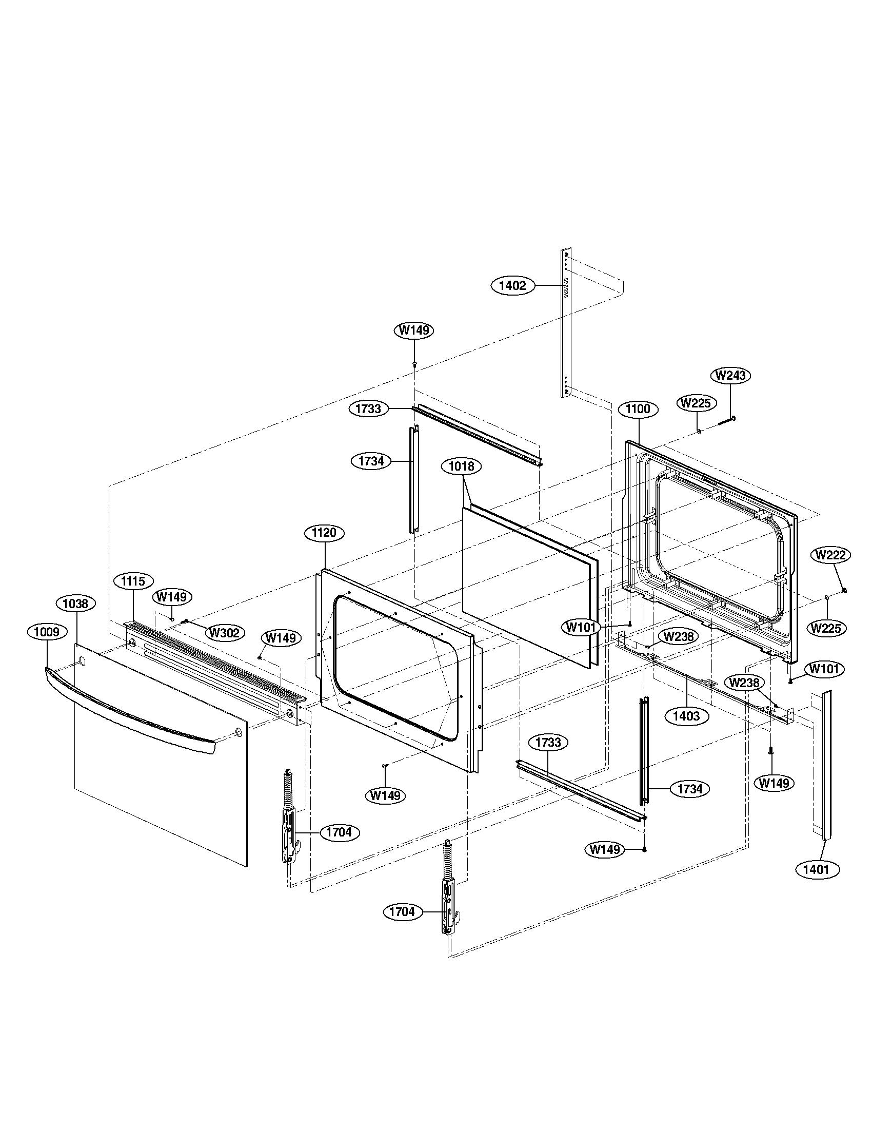 Lower door parts