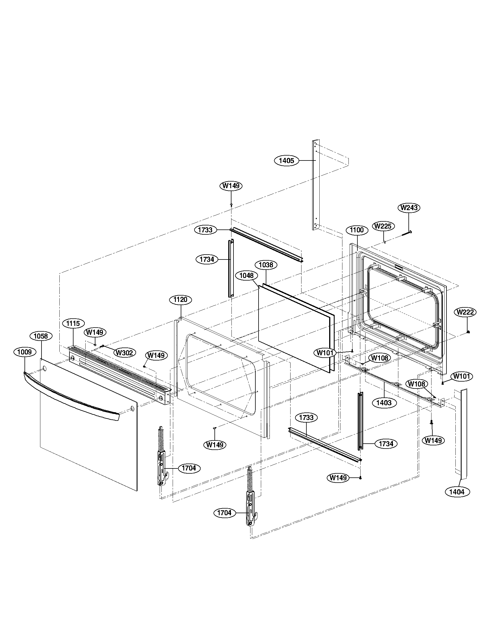 Lower door parts