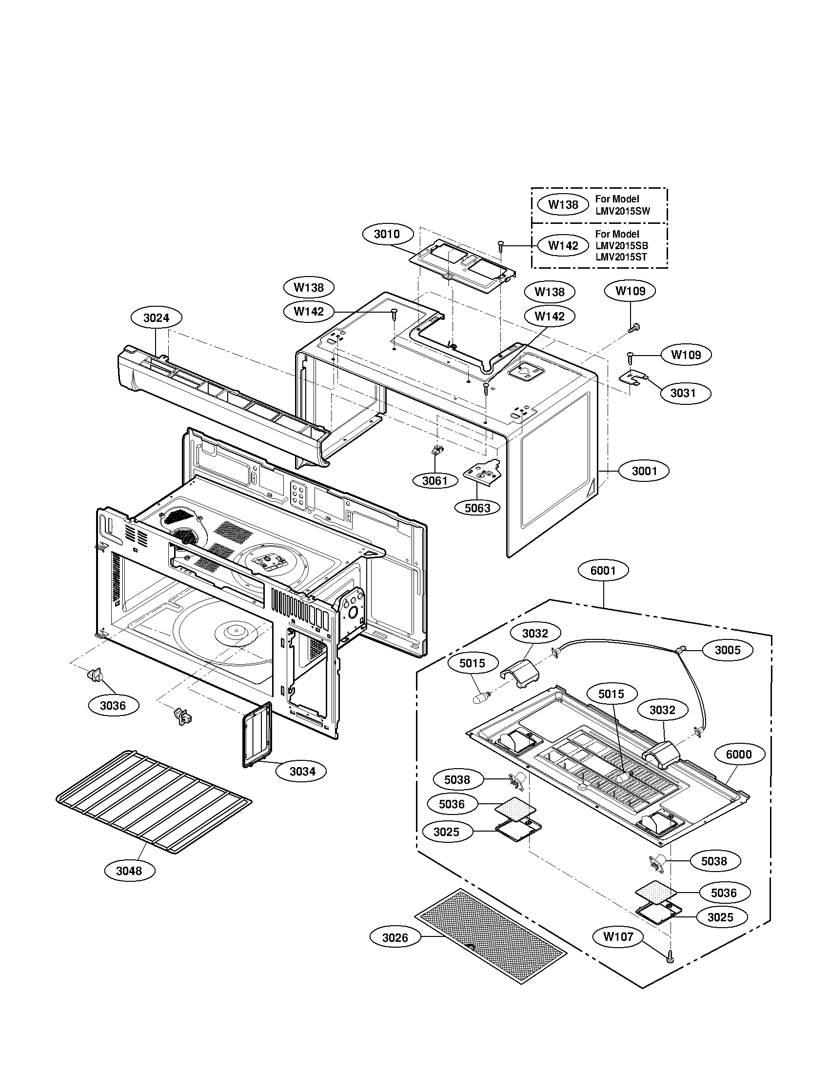 OVEN CAVITY PARTS