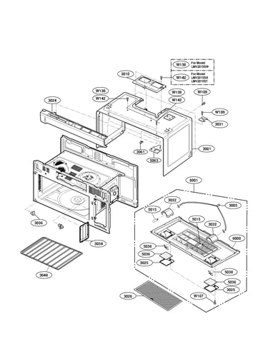Oven cavity parts