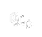 Kenmore Elite 79571033110 ice maker and ice bin parts diagram