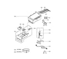 Kenmore Elite 79641532110 dispenser assembly parts diagram