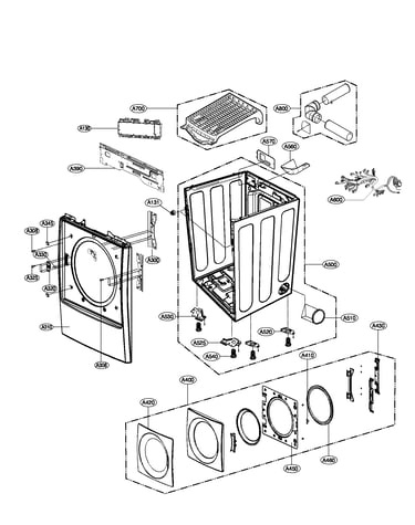 Cabinet and door assembly parts