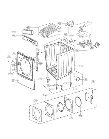 Cabinet and door assembly parts
