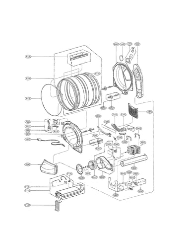Drum and motor assembly parts