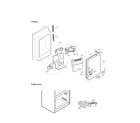 LG LFX28979SB/00 ice maker and ice bin parts diagram