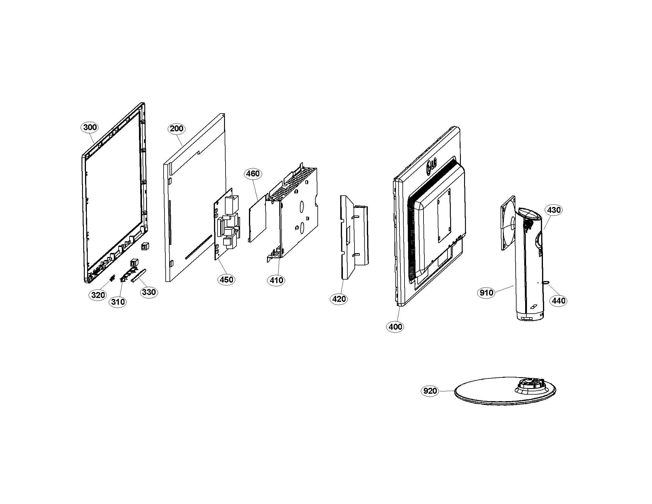 Exploded view parts