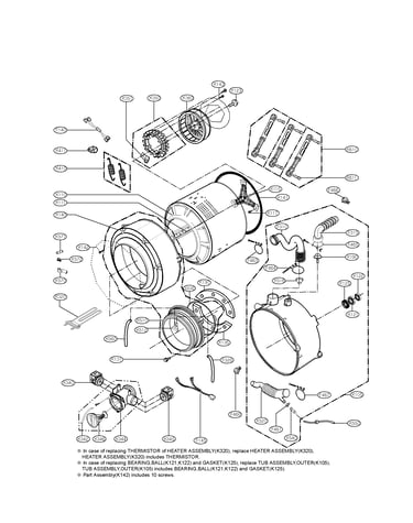 Drum and tub assembly