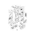 LG LFX31925SW/00 case parts diagram
