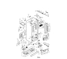 LG LMX25986SB/00 case parts diagram