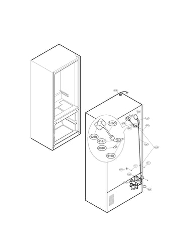 Valve and water tube parts