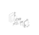 LG LMX25986ST/00 ice maker and ice bin parts diagram