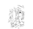 LG LMX25986SW/00 case parts diagram