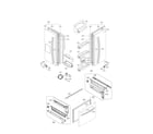 LG LFX23961ST/02 door parts diagram
