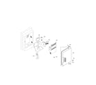 LG LFX23961ST/02 ice maker and ice bank parats diagram