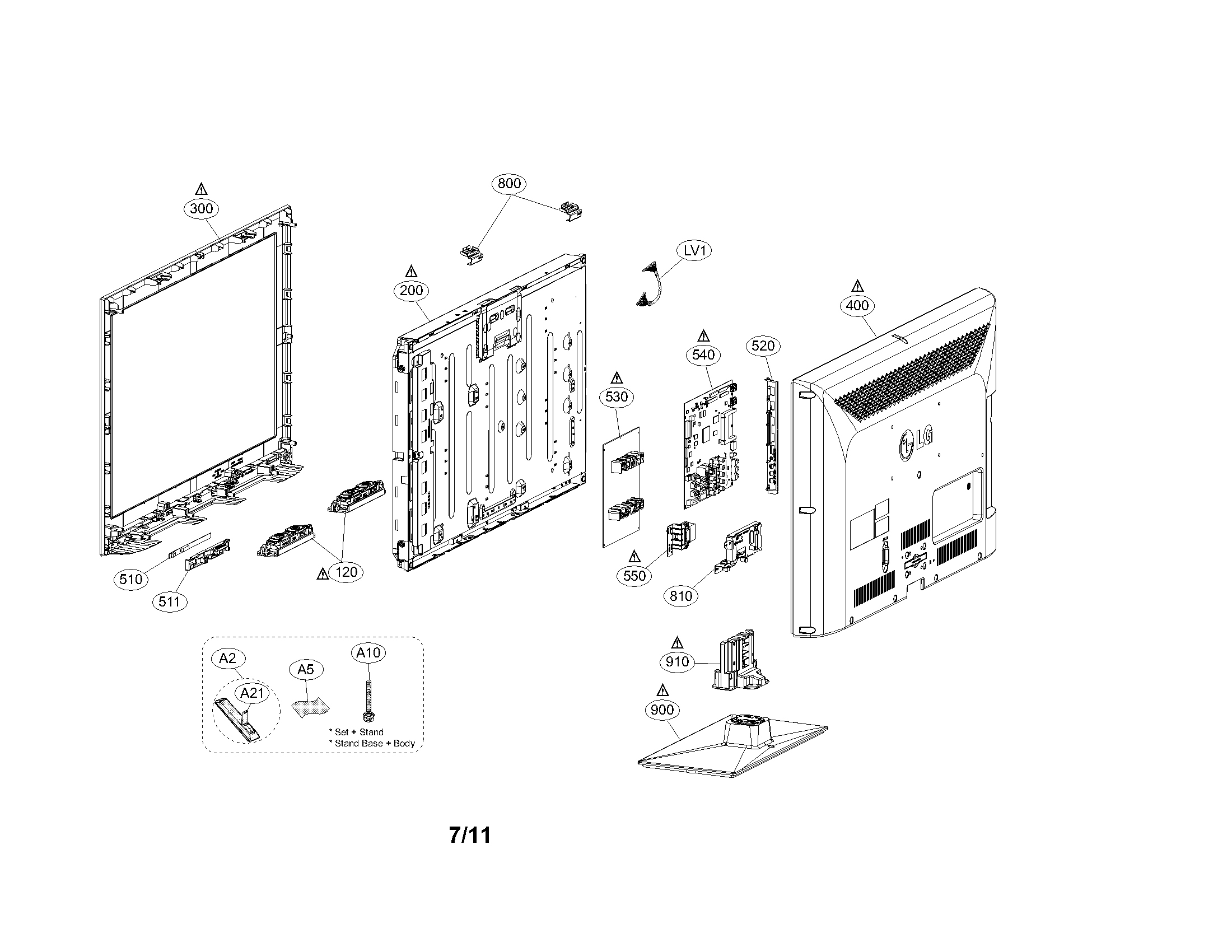 Exploded view parts