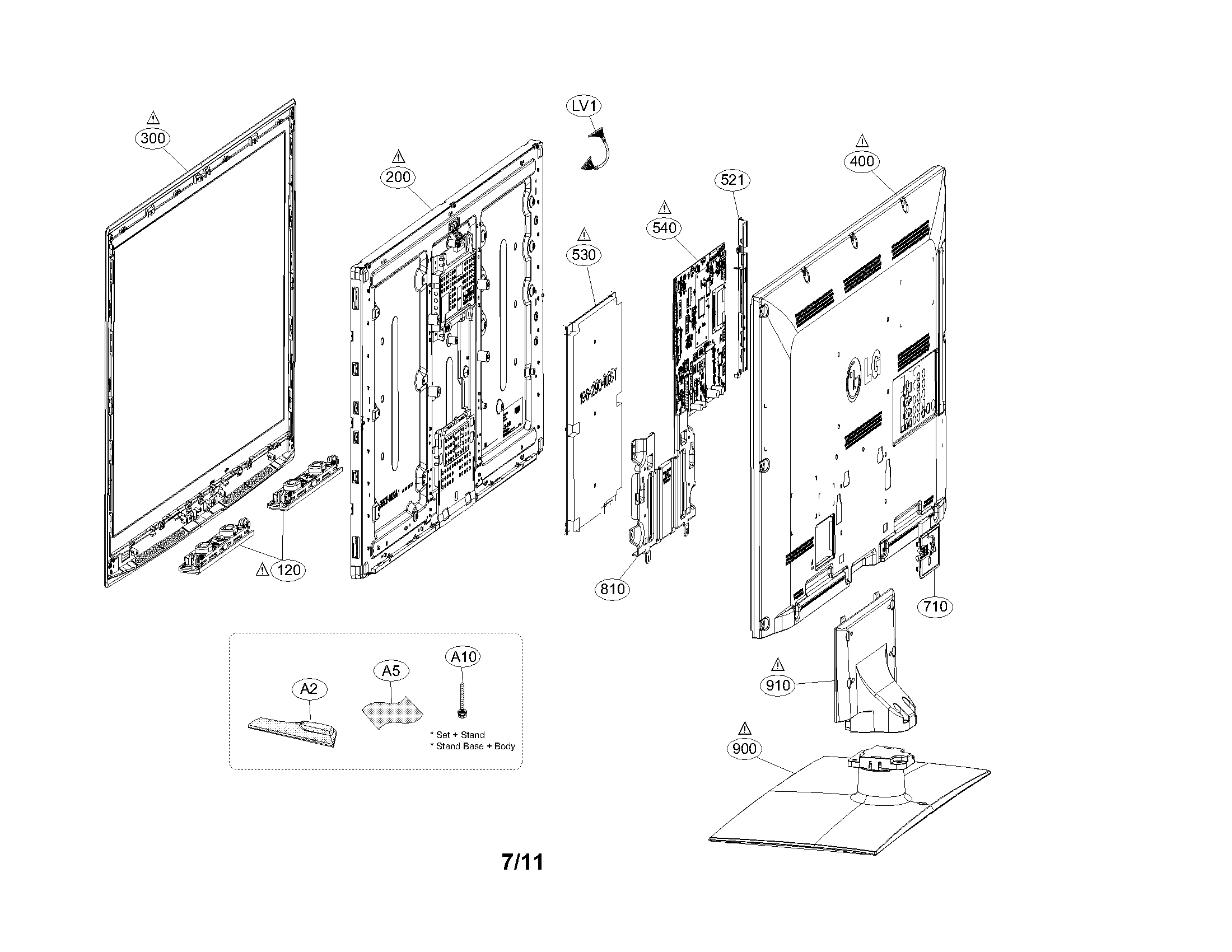 Exploded view parts