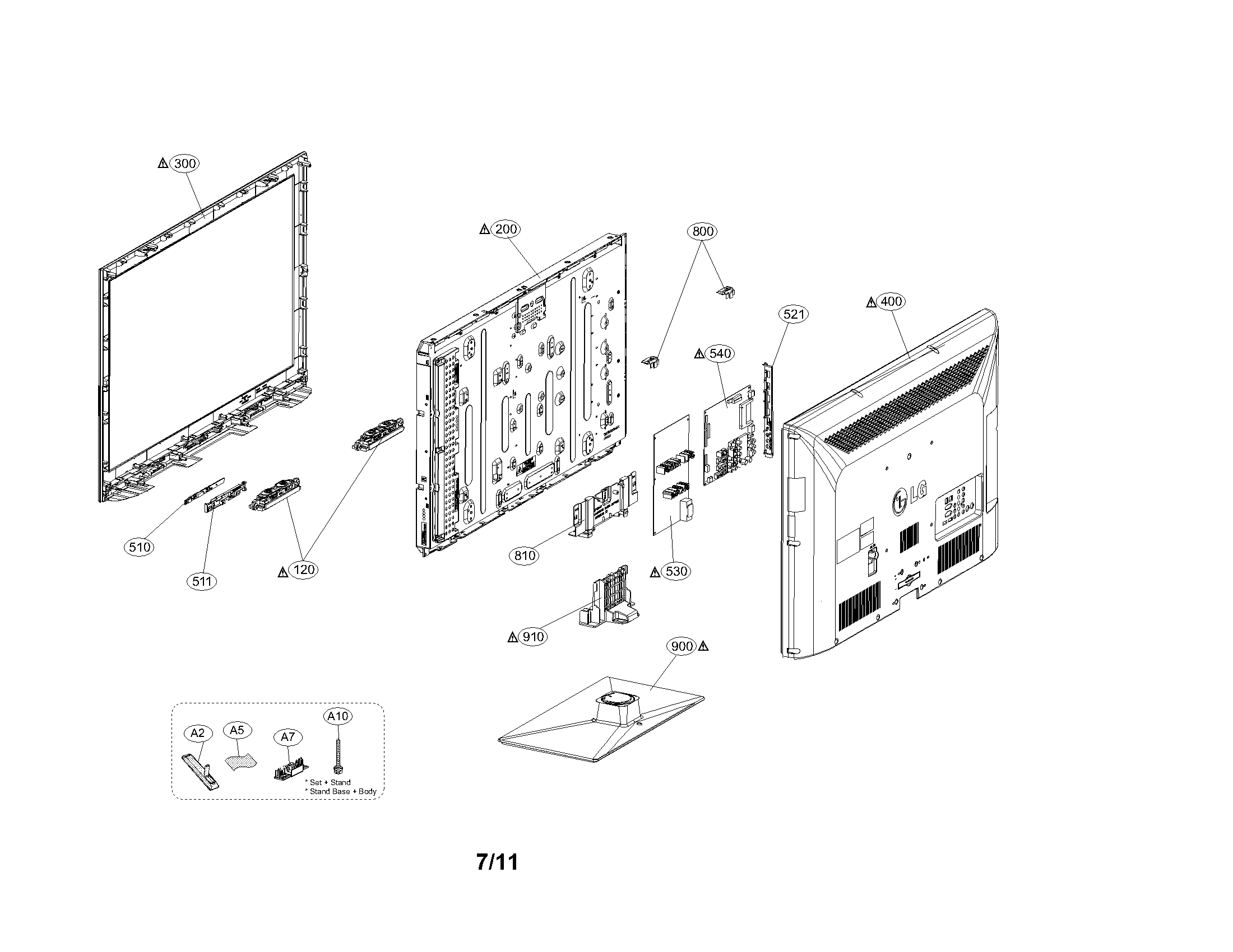 Exploded view parts