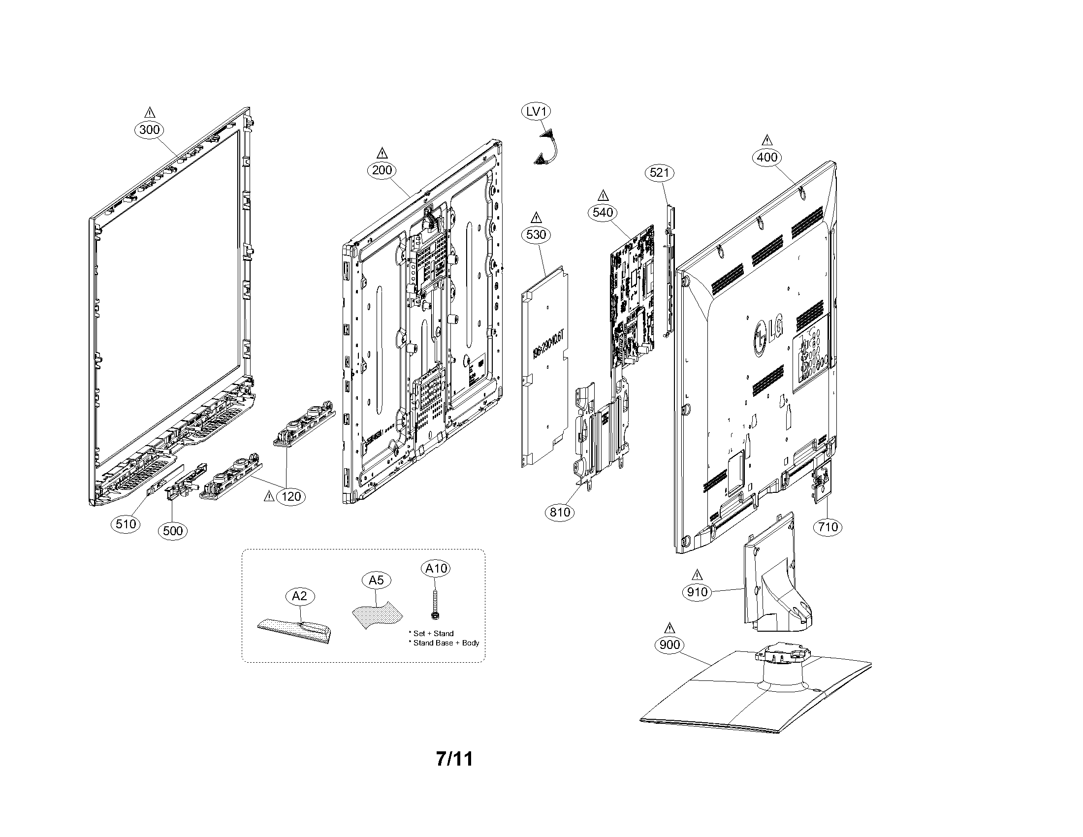Exploded view parts
