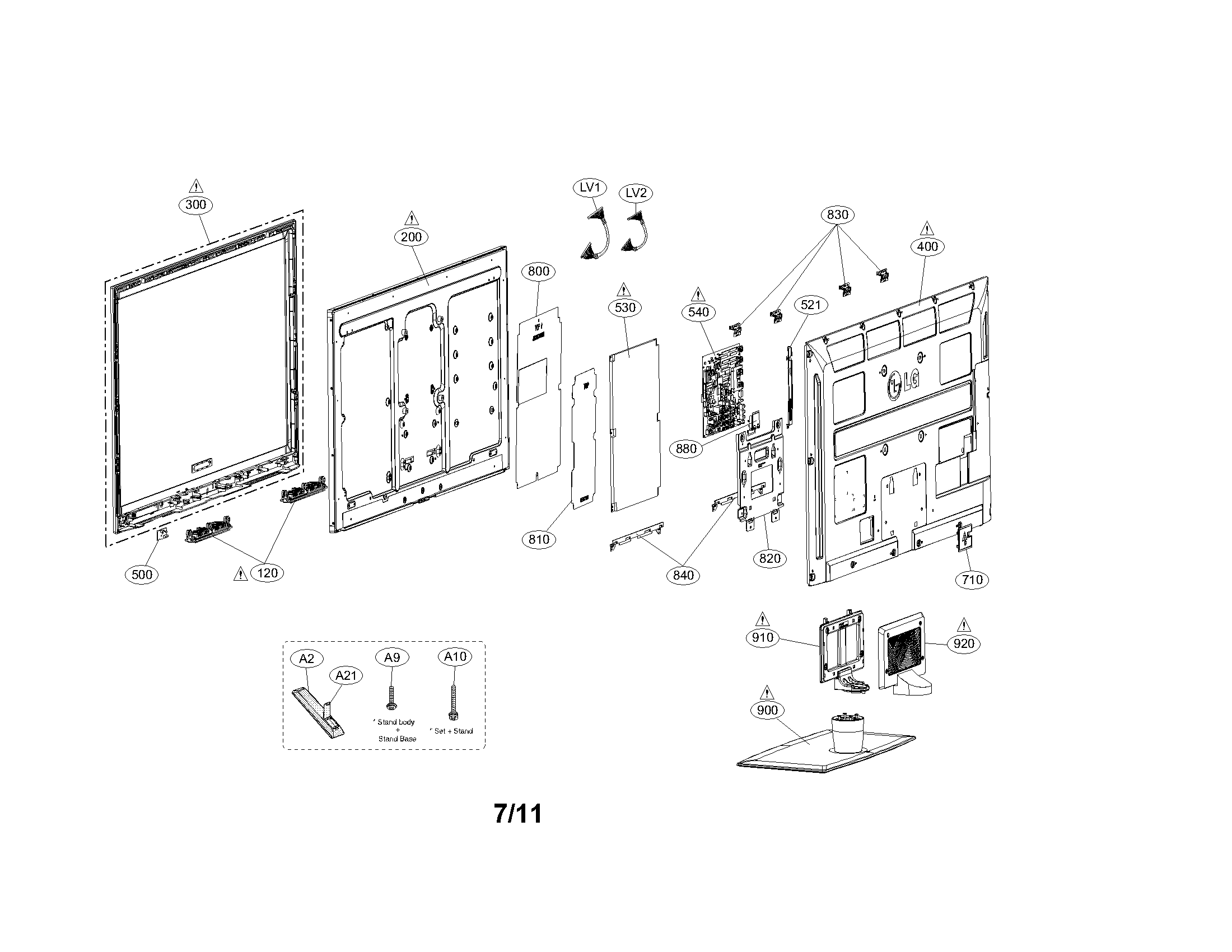 Exploded view parts