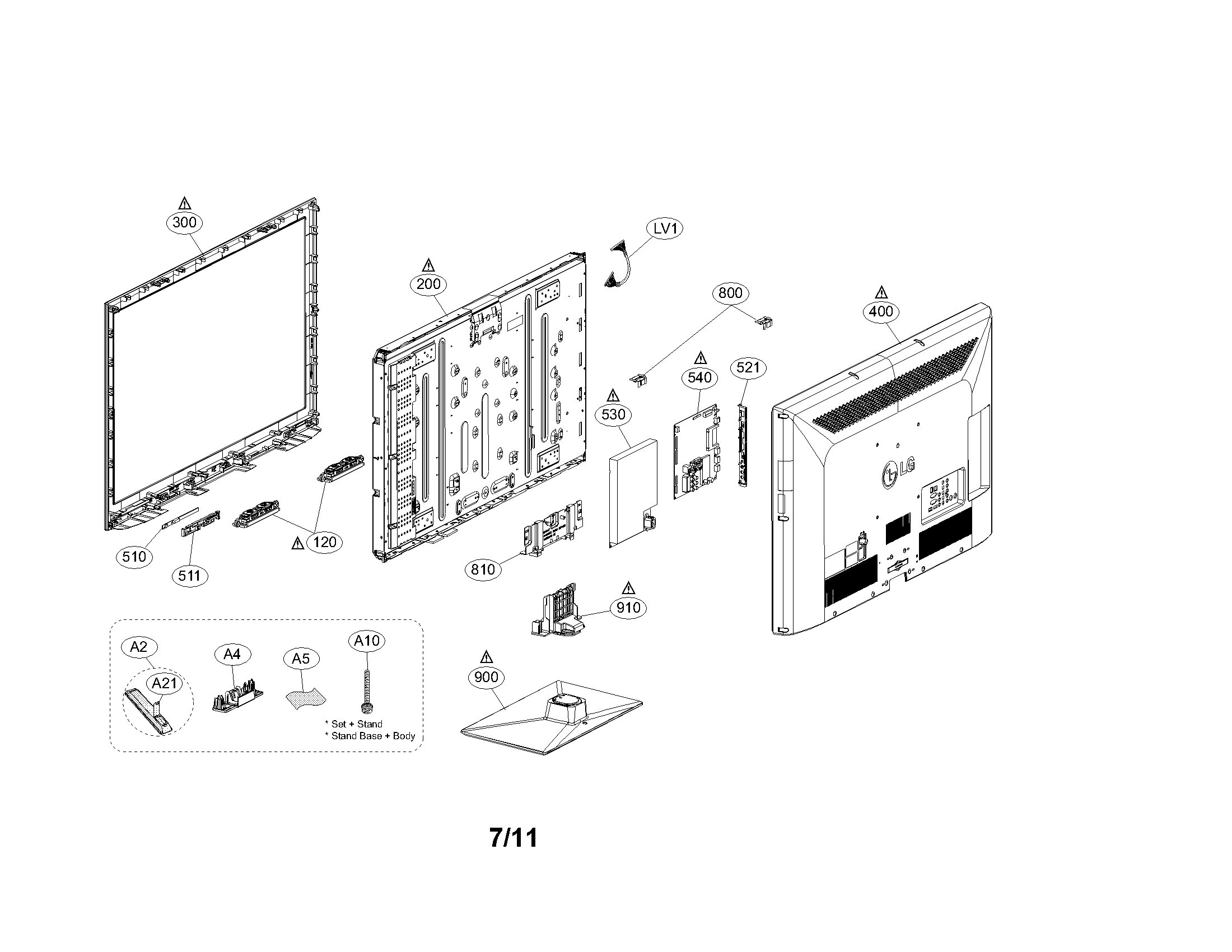 Exploded view parts