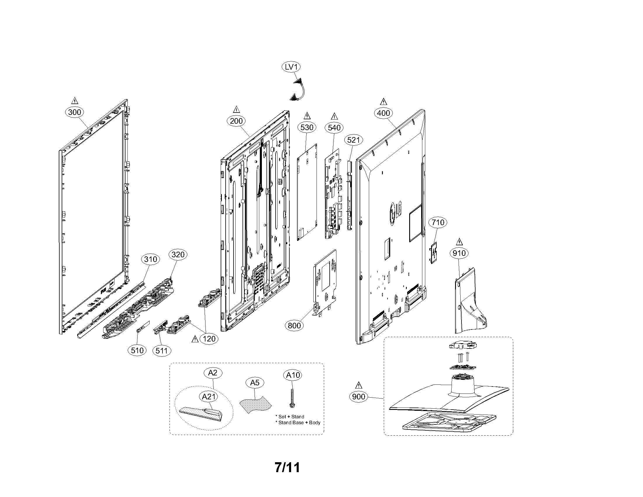 Exploded view parts
