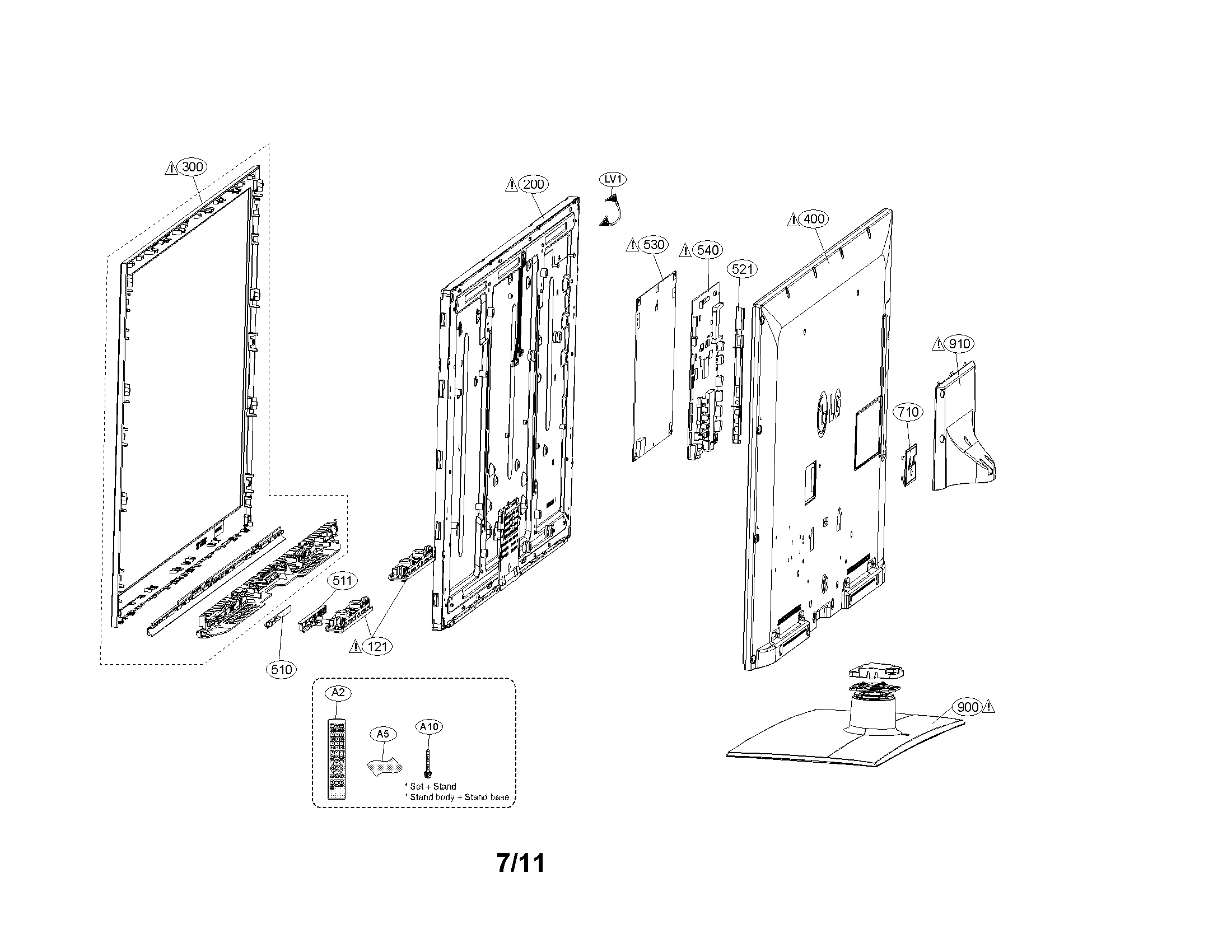 Exploded view parts