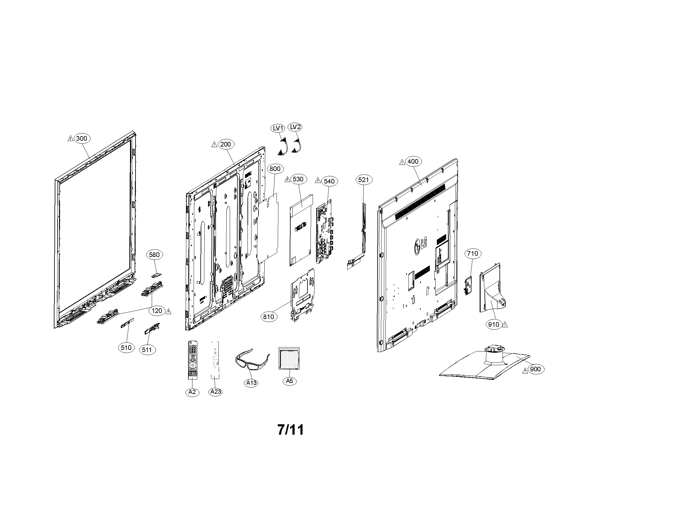 Exploded view parts