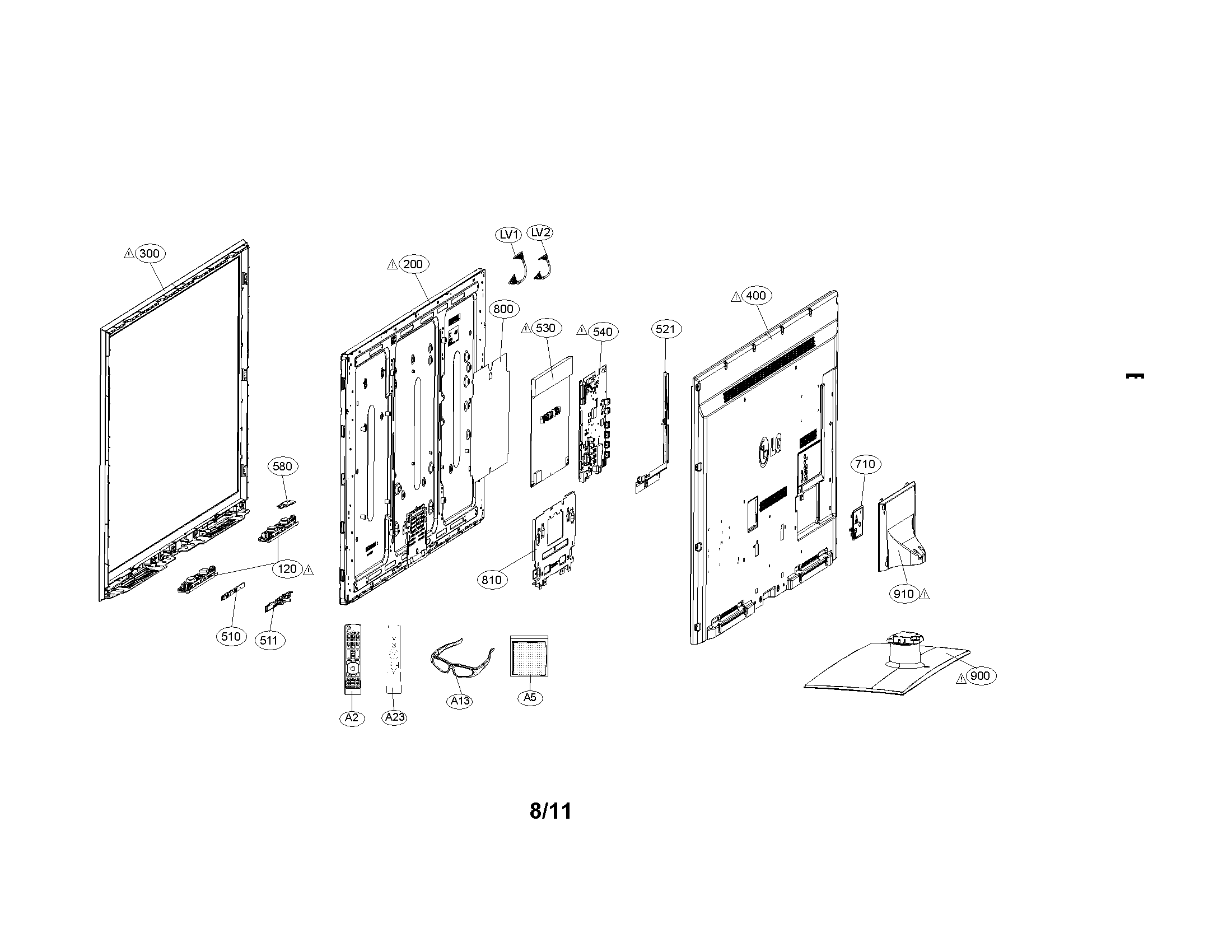 Exploded view parts