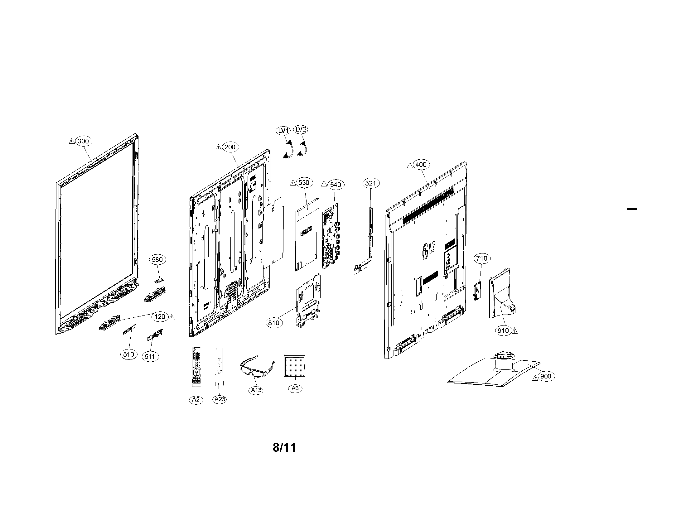 Exploded view parts