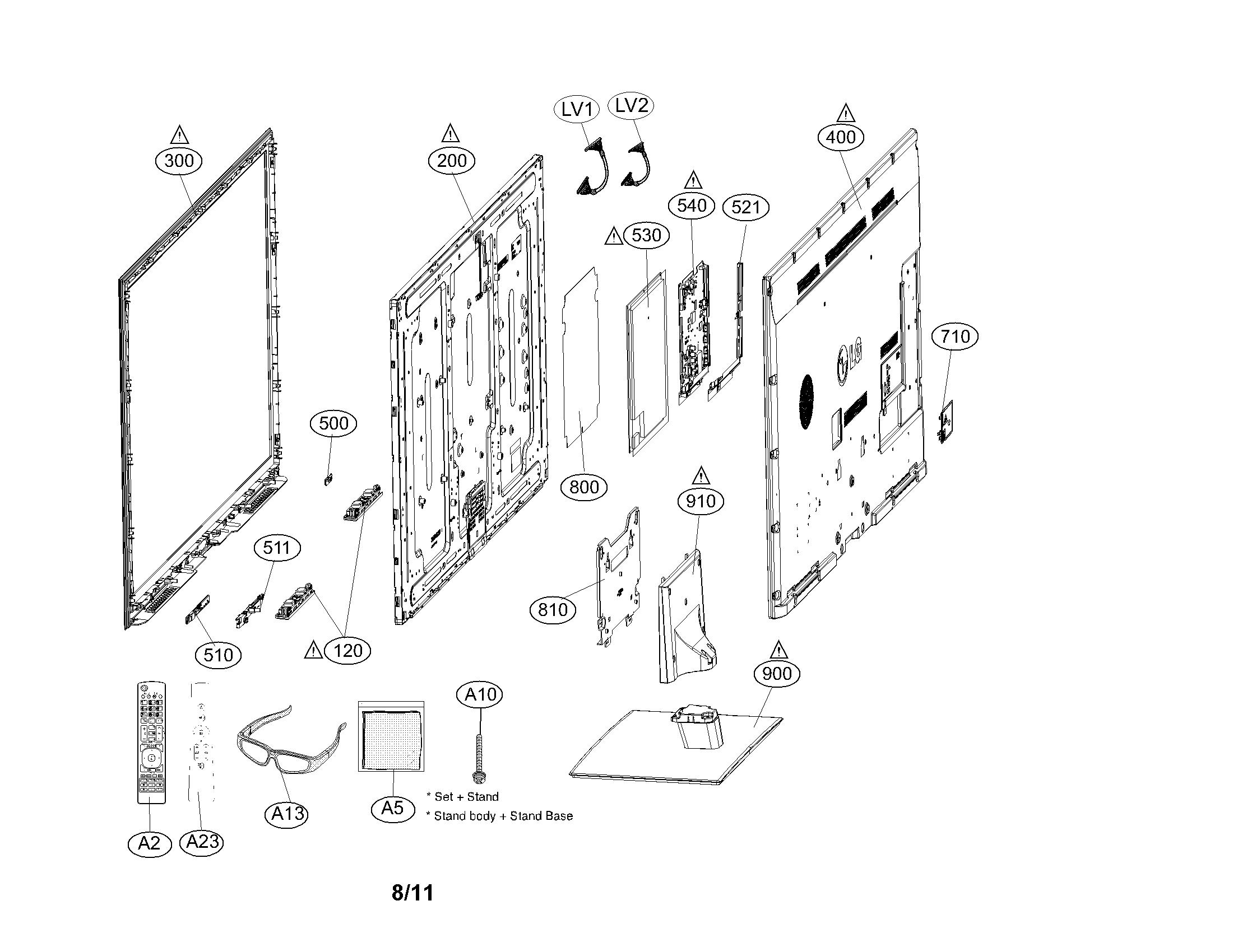 Exploded view parts