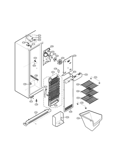 Freezer compartment parts