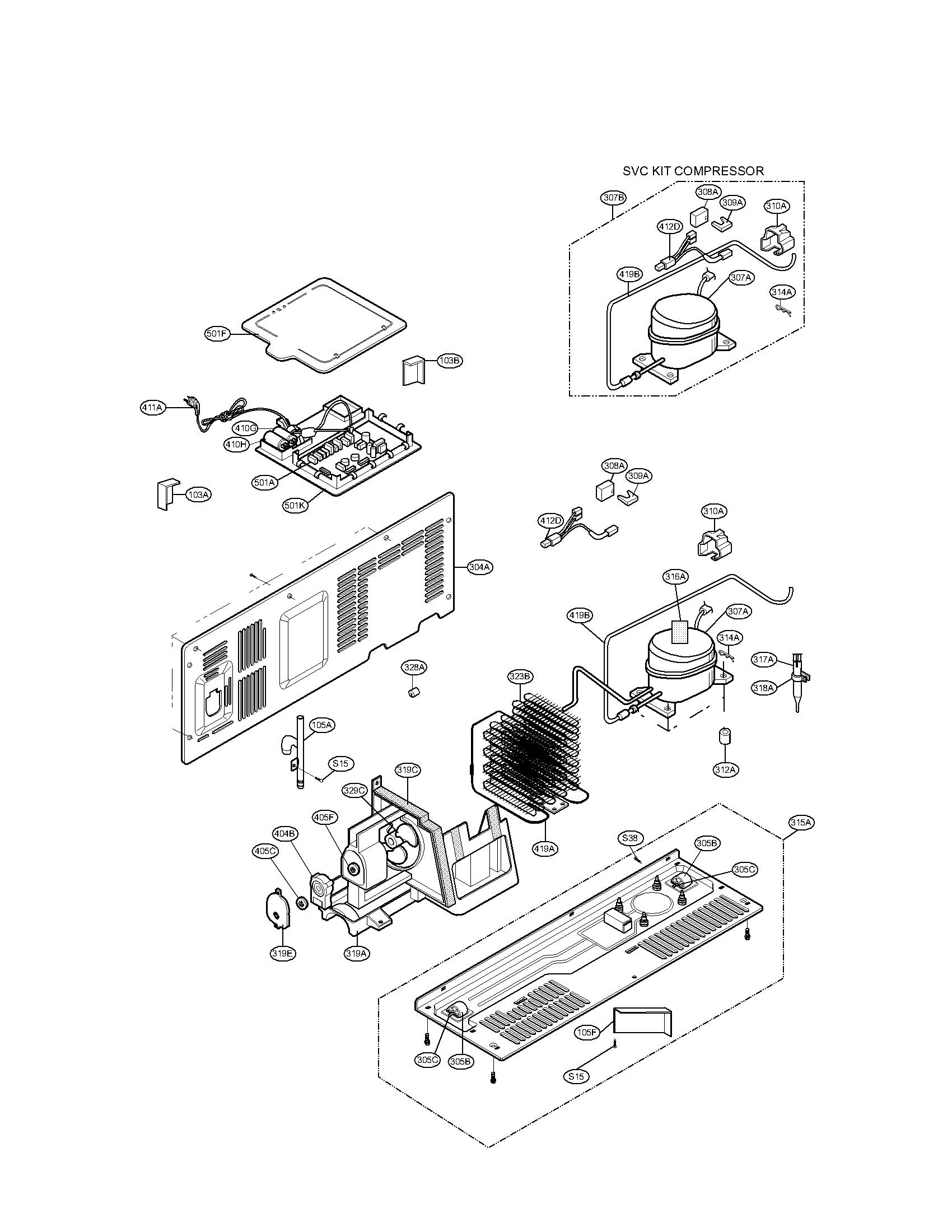 Mechanical compartment parts