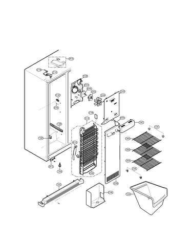 Freezer compartment parts