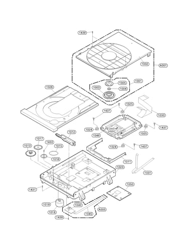 Deck mechanism section parts
