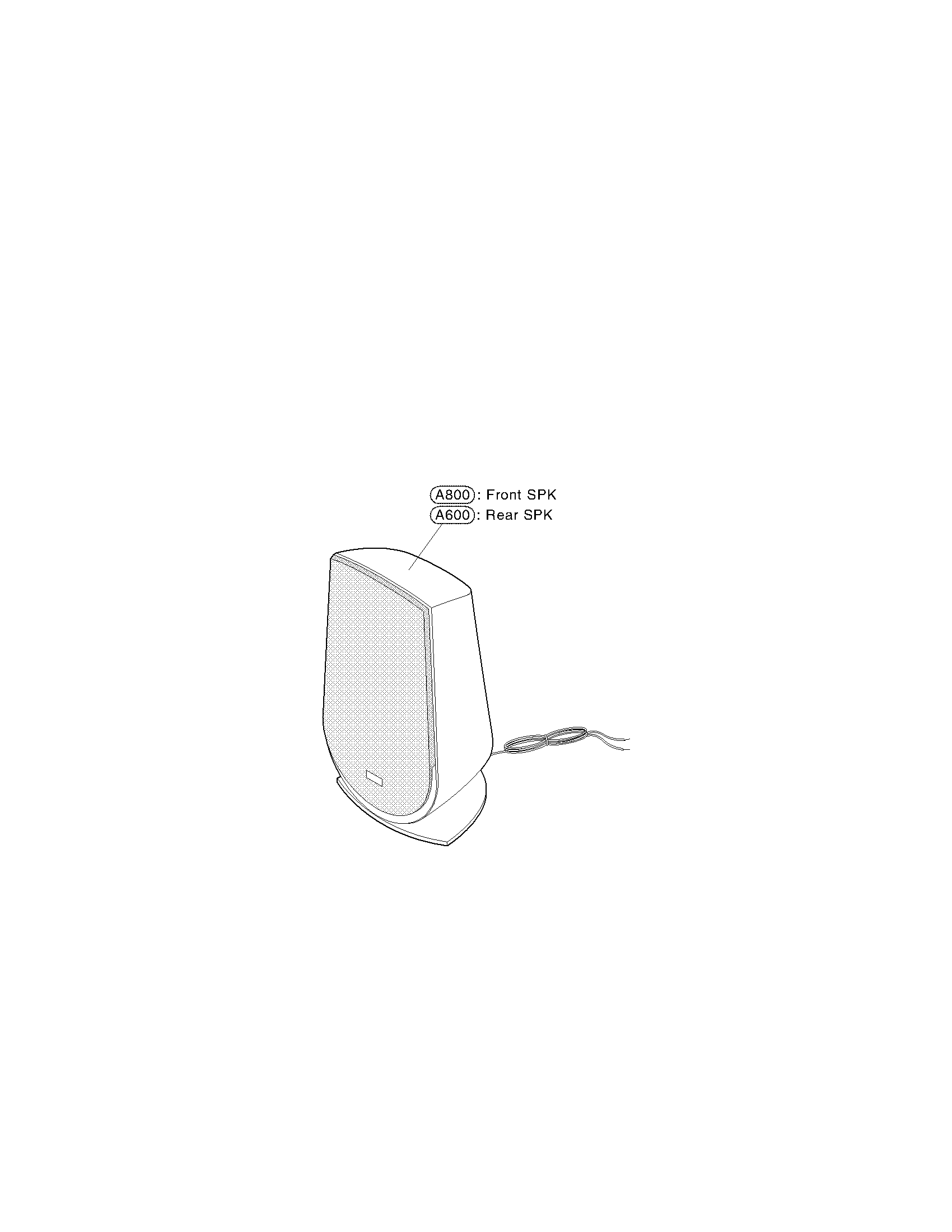 FRONT AND REAR SPEAKER PARTS