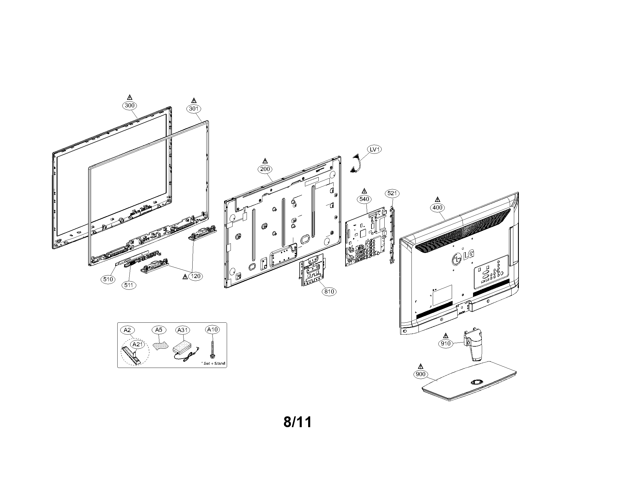 Exploded view parts