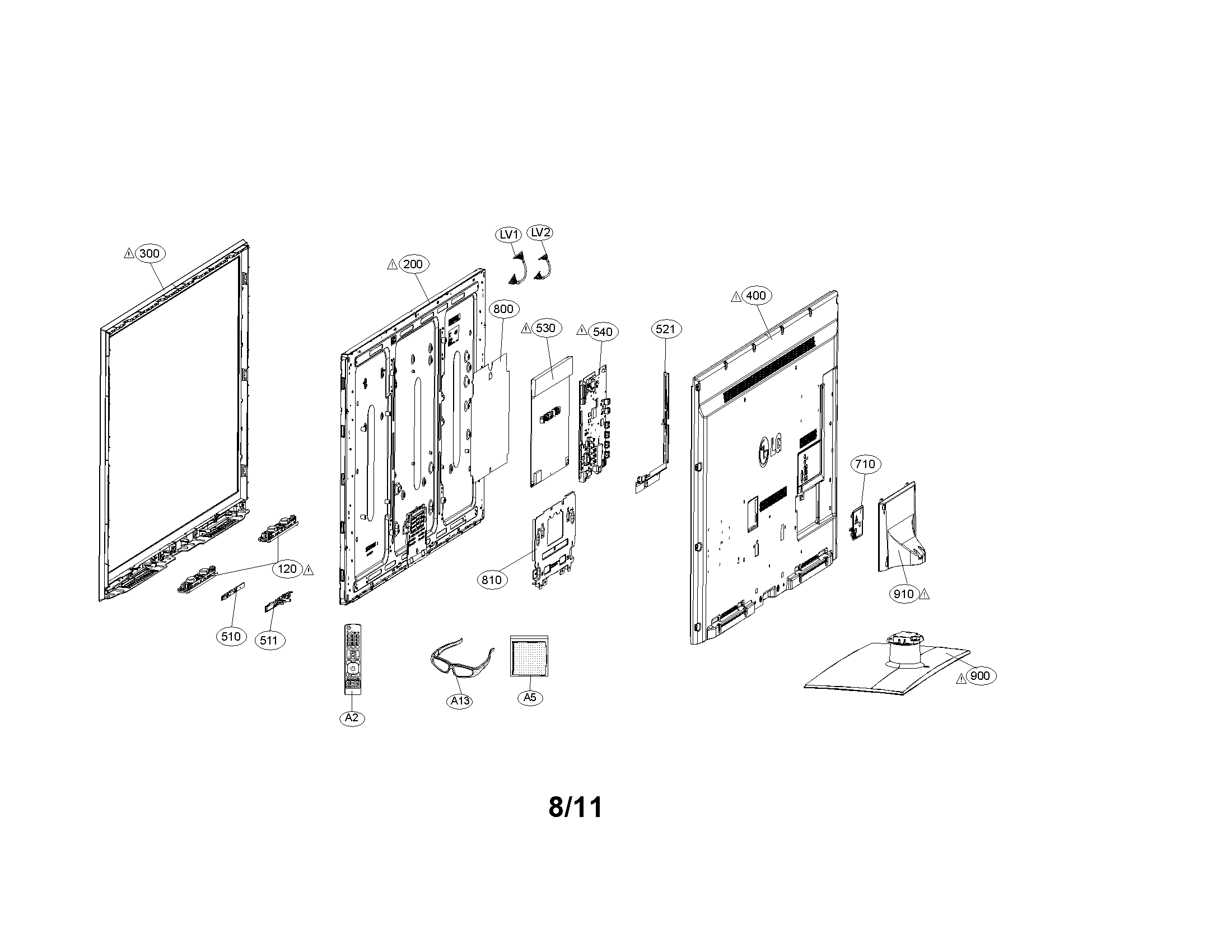 Exploded view parts