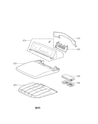 Control panel and plate assembly parts
