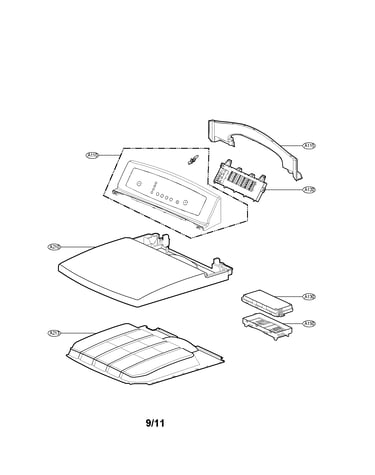 Control panel and plate assembly parts