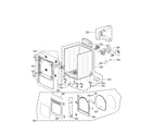 LG DLG4802W cabinet and door assembly parts diagram