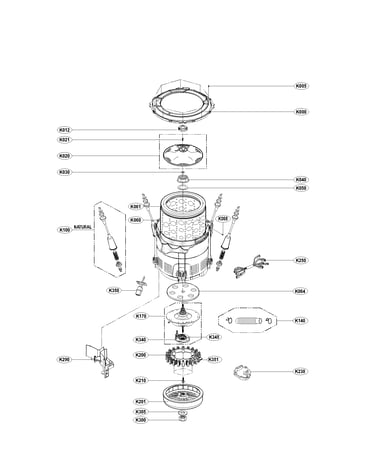 Tub assembly parts