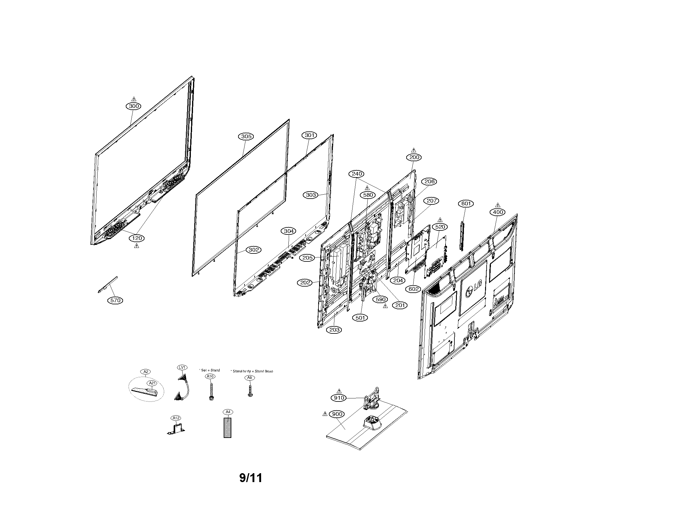 Exploded view parts