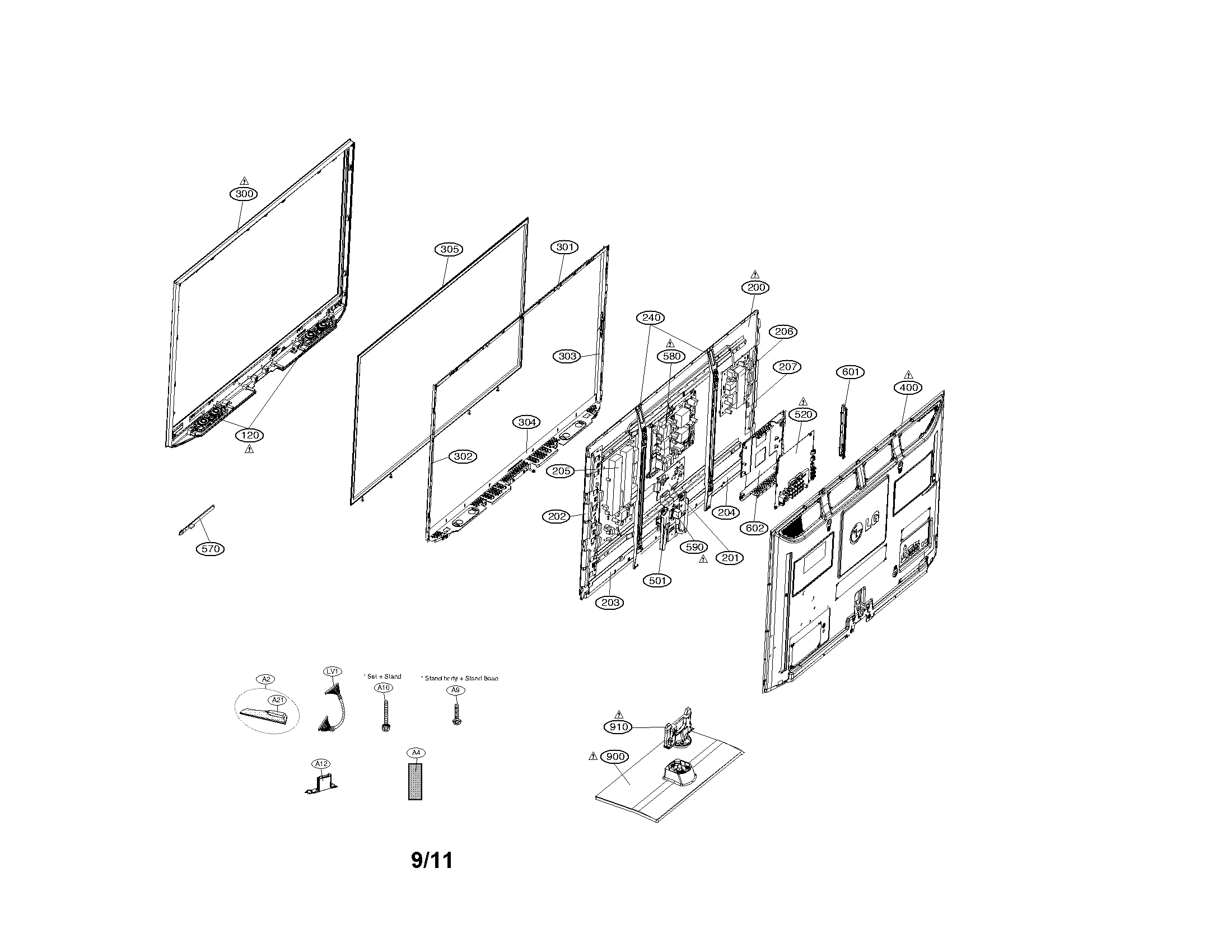 Exploded view parts