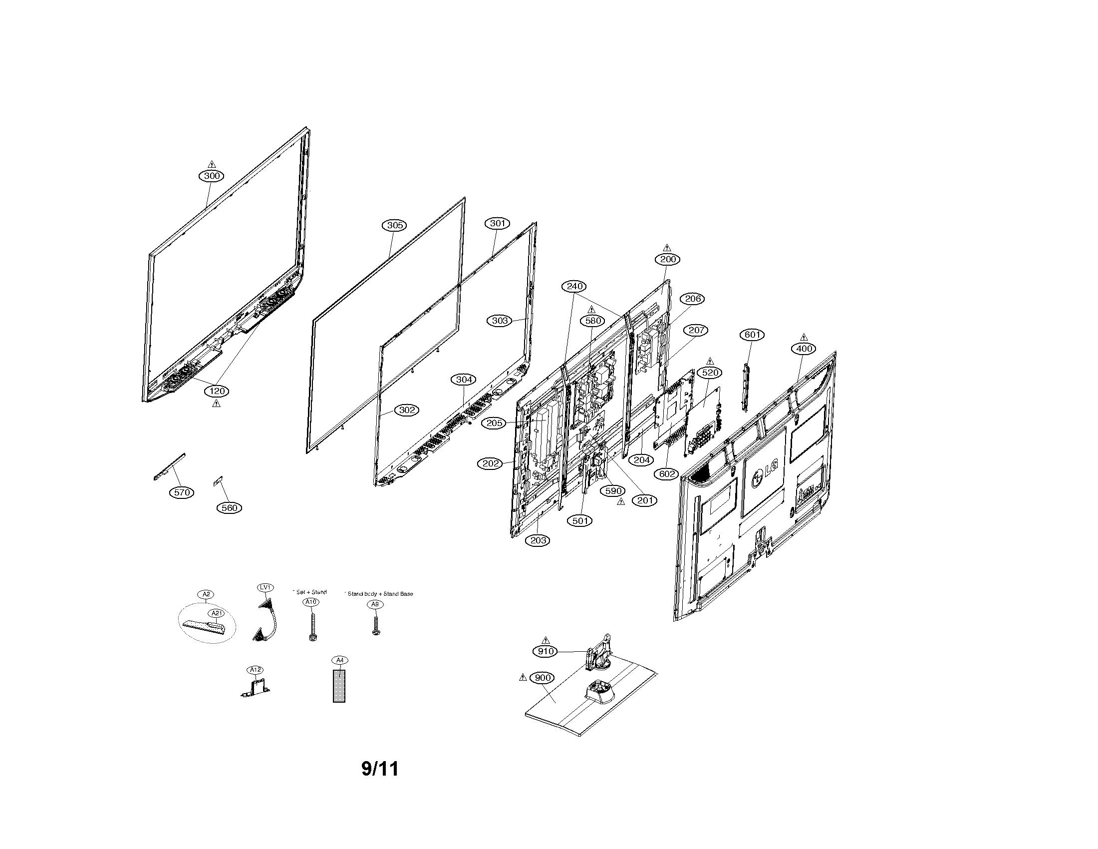 Exploded view parts