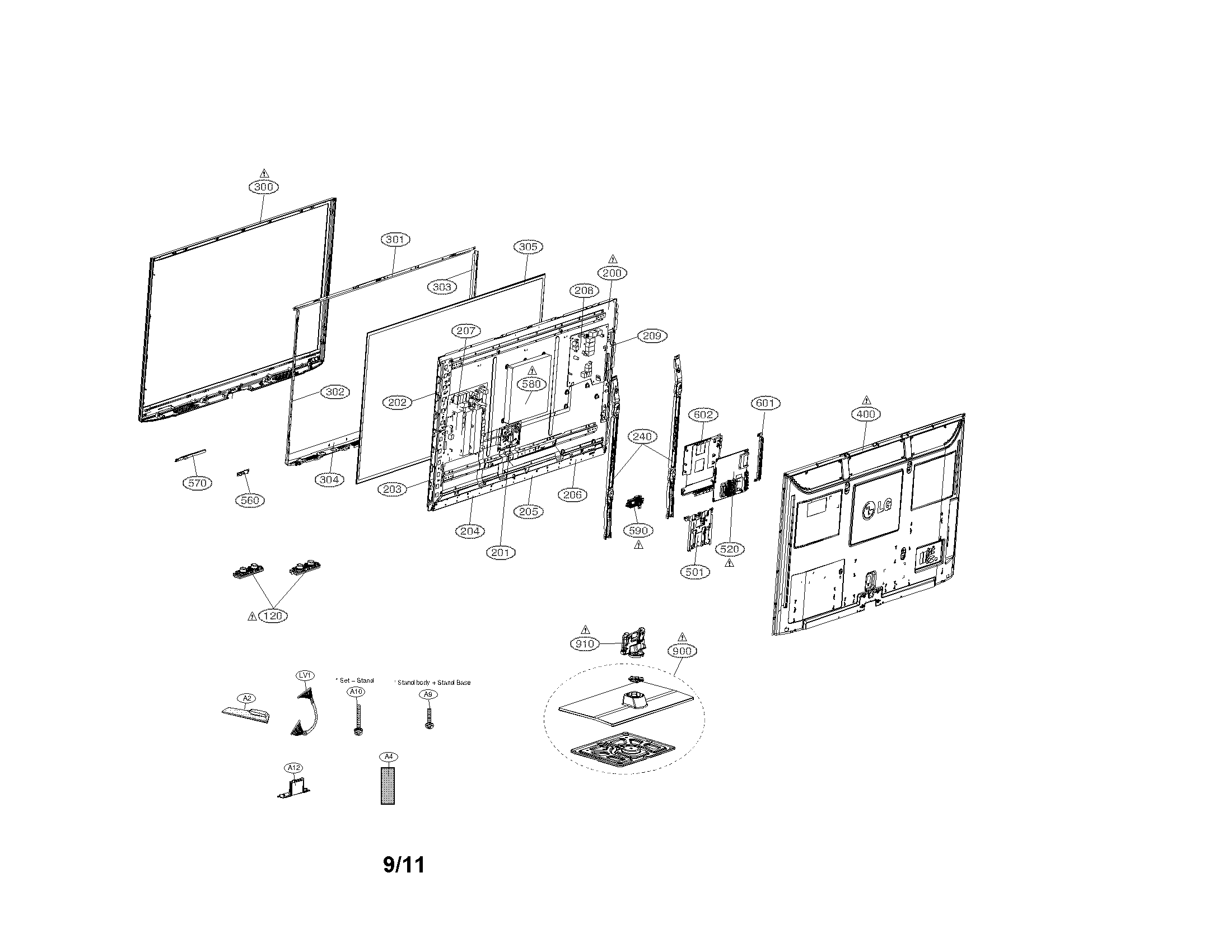 Exploded view parts