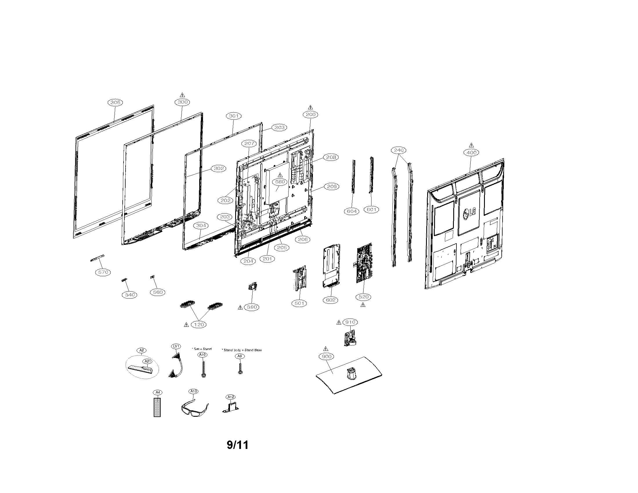 Exploded view parts