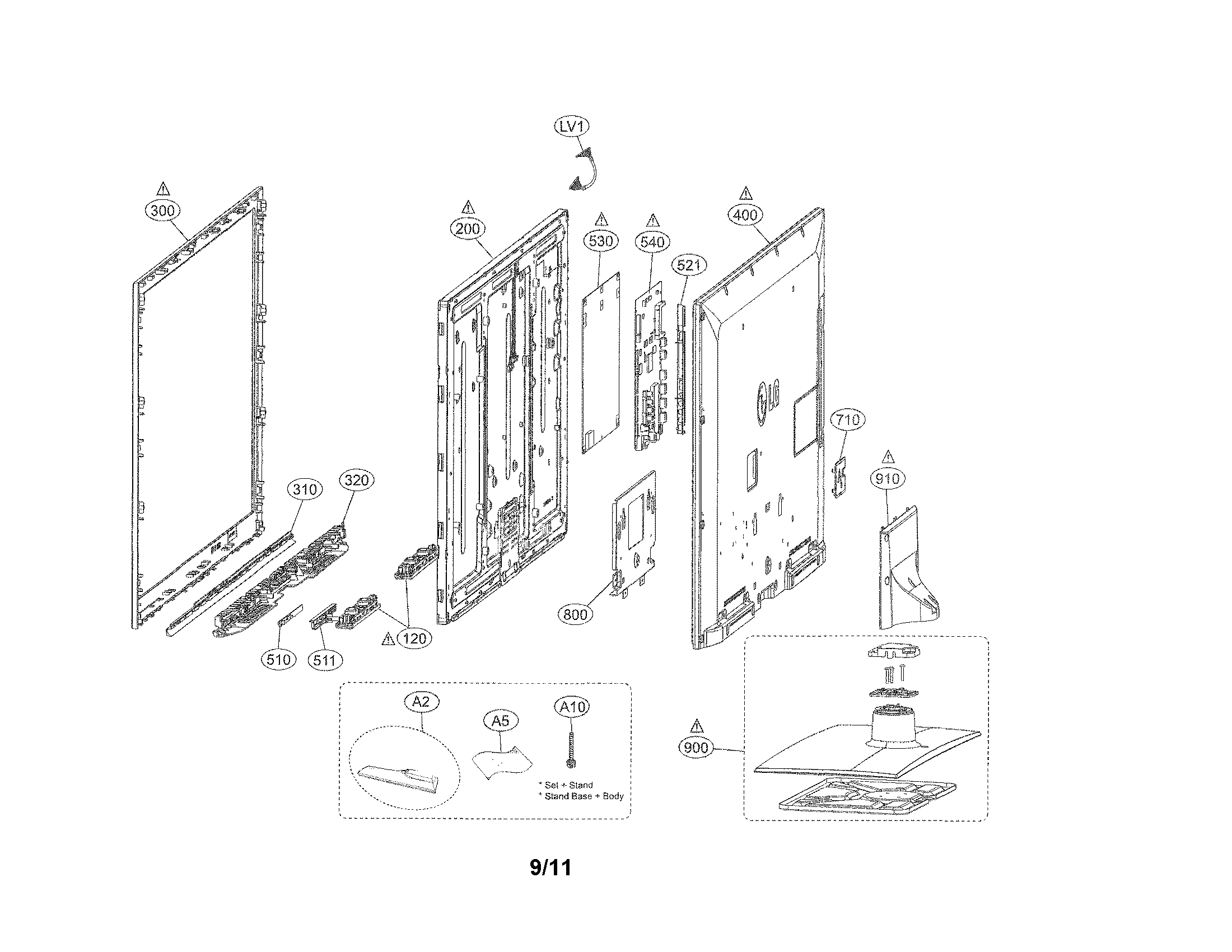 Exploded view parts