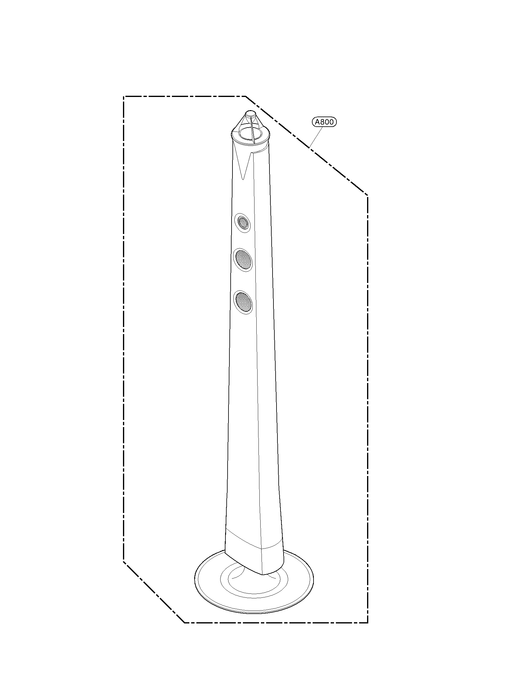 Front/rear speaker parts